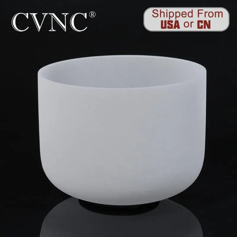 CVNC Размер 12 &quotПримечание третий глаз чакра Матовый Кварцевый Поющий чаша|note| |