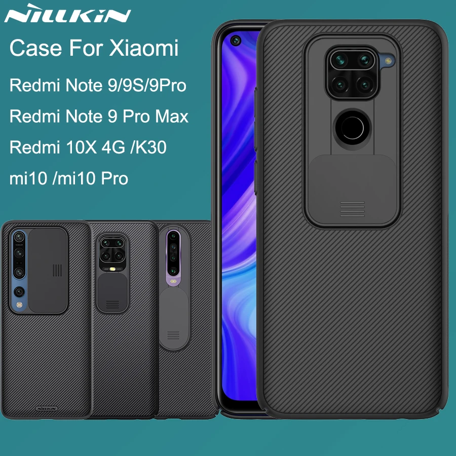 

NILLKIN for Xiaomi Redmi Note 9 S Pro Max 9S Mi 10 Pro Redmi K30 10X 4G Back cover case CamShield Camera Protection Lens Cover