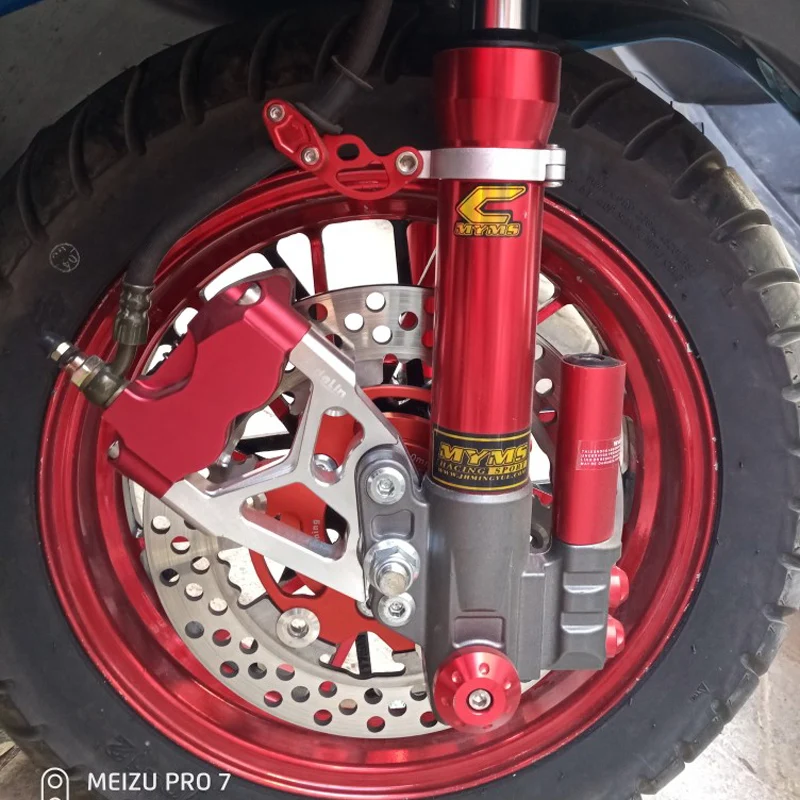 Передняя Амортизационная подвеска для мотоцикла гидравлическая вилка 370 мм/мм