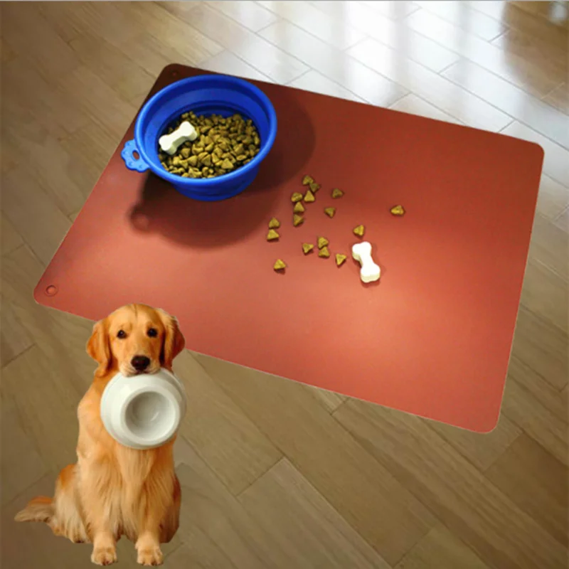 

Waterproof For Food Pad Drinking Mat Feeding Easy Washing Pet Placemat Bowl Sleeping Dog Cat Non-slip Removable And Washable