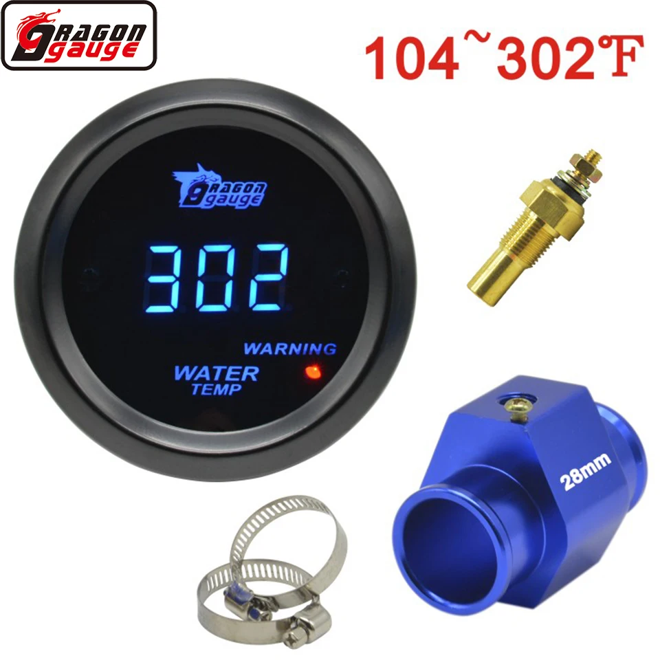 Дракон УФ фильтр 52 мм с цифровой светодиодный синий светильник авто гоночный