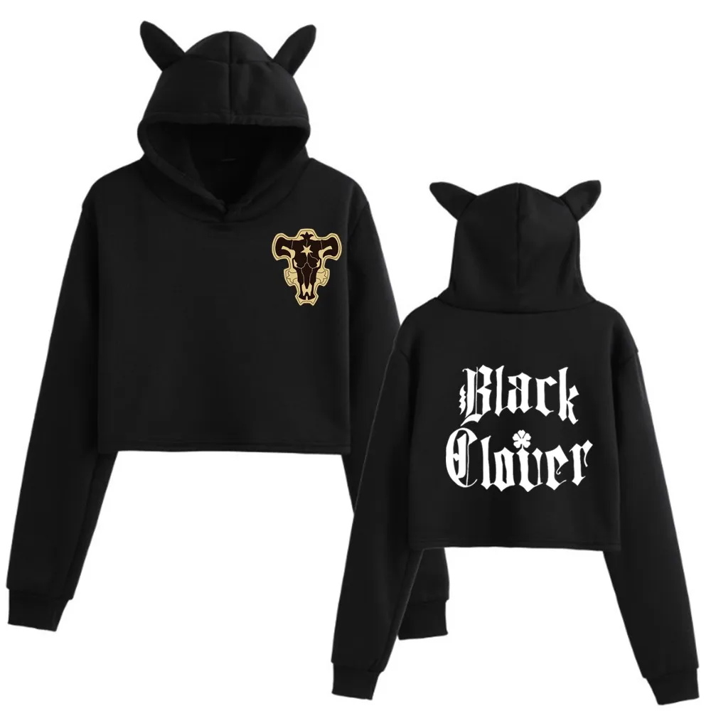 

Черная Женская толстовка унисекс с капюшоном в стиле аниме