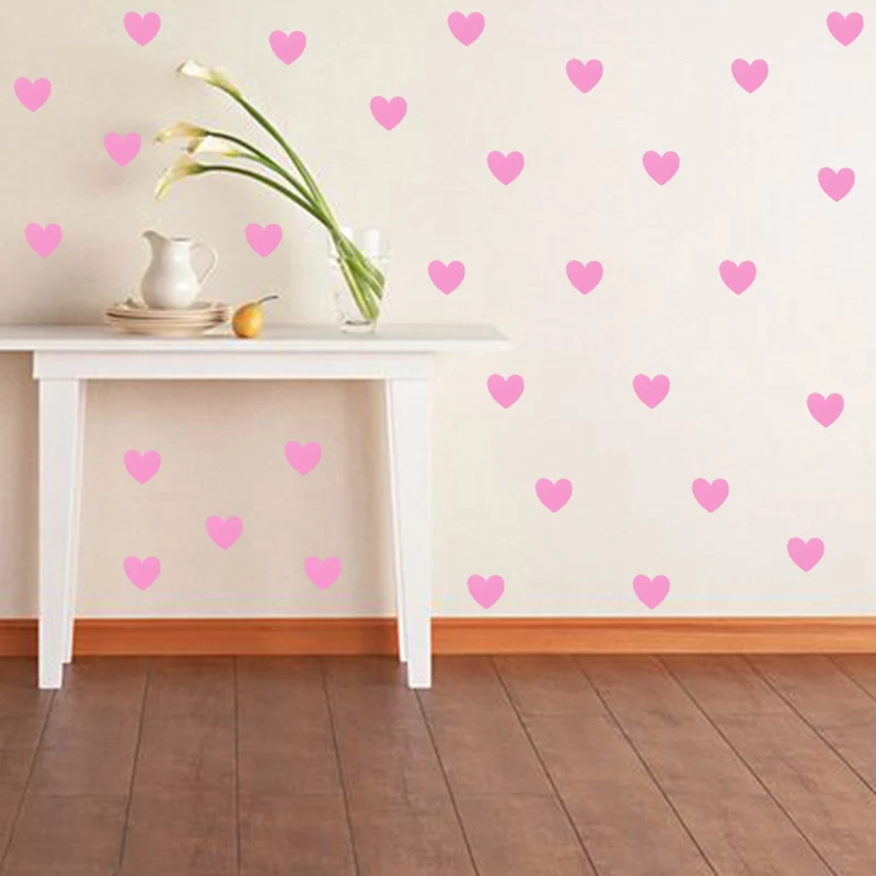 

Cute Love Heart Wall Stickers for Girl Room Decoration Decal DIY Wall Stickers Baby Room Nursery livingroom Art Mural Home Decor