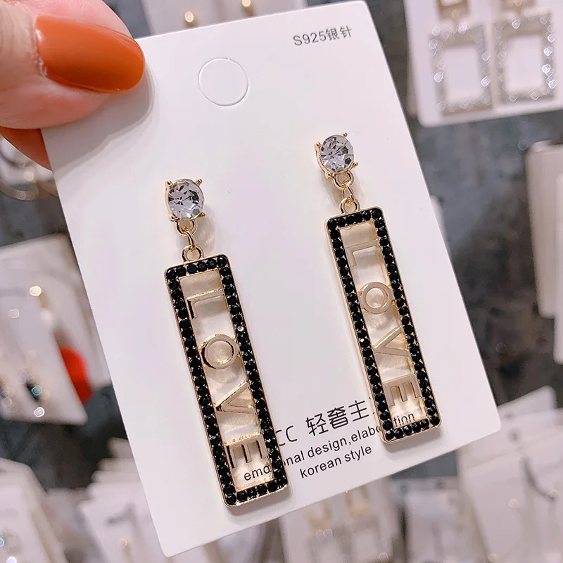Серебряные иглы длинные женские серьги с жемчугом модные темперамент простые анти-аллергические серьги летние индивидуальные сетчатые украшения - Окраска металла: 1.79