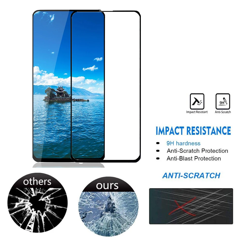 Закаленное стекло для huawei P Smart Z, защитное стекло, полное покрытие, Защита экрана для hauwei Y9 Prime P Smart