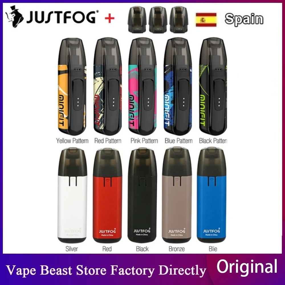 Набор для вейпа JUSTFOG MINIFIT вейп с аккумулятором 370 мАч и картриджем 1 5 мл Pod System Vape Kit
