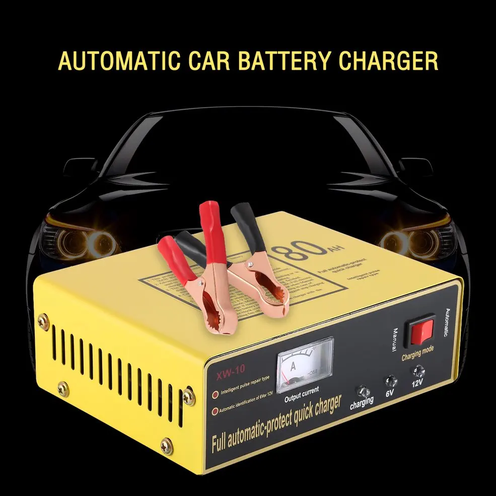 Automatic Car Battery Charger Intelligent 6V/12V Full Automatic Electric Car Battery Charger For Lead Acid Battery US Plug