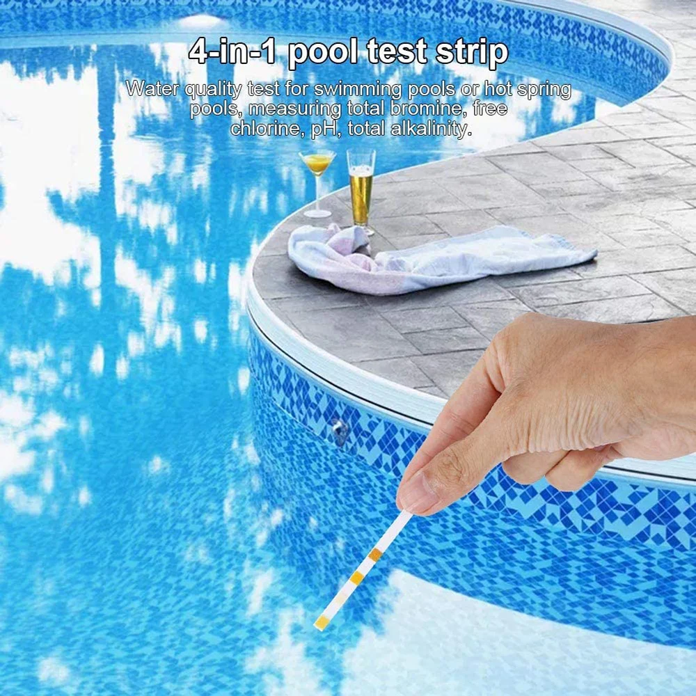 

4 in 1 multifunction Pool Test Strips water quality test of swimming pool hot spring pool SPA water fish pond industrial water