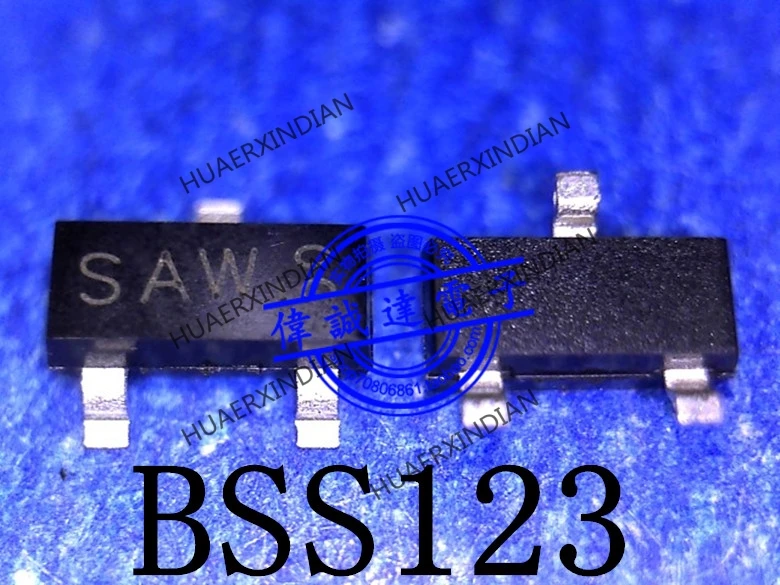 1 шт. новый оригинальный BSS123LT1 BSS123 Тип пилы N 100 V/170mA SOT-23 в наличии реальное изображение