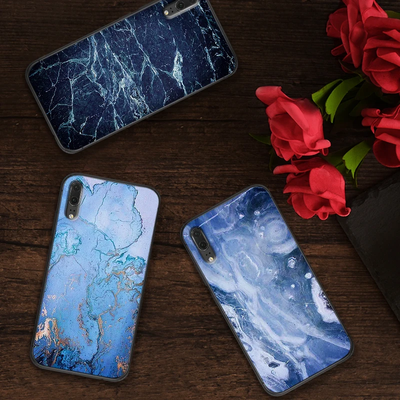 Роскошный Мраморный чехол для huawei P8 P9 Mini P10 P20 2019 P30 LITE P Smart Z 2018 Pro Coque Funda | Мобильные