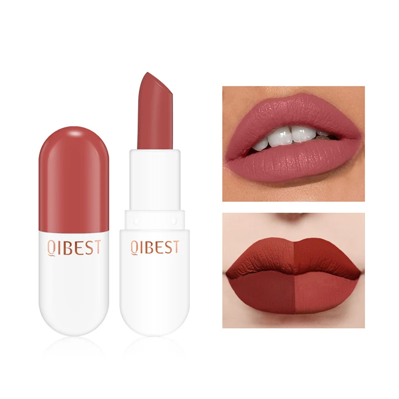 

Mini Makeup Capsule Lipstick Matte Velvet Do not fade lasting Lip lip gloss Glaze Waterproof Full Portable Professional Cosmetic