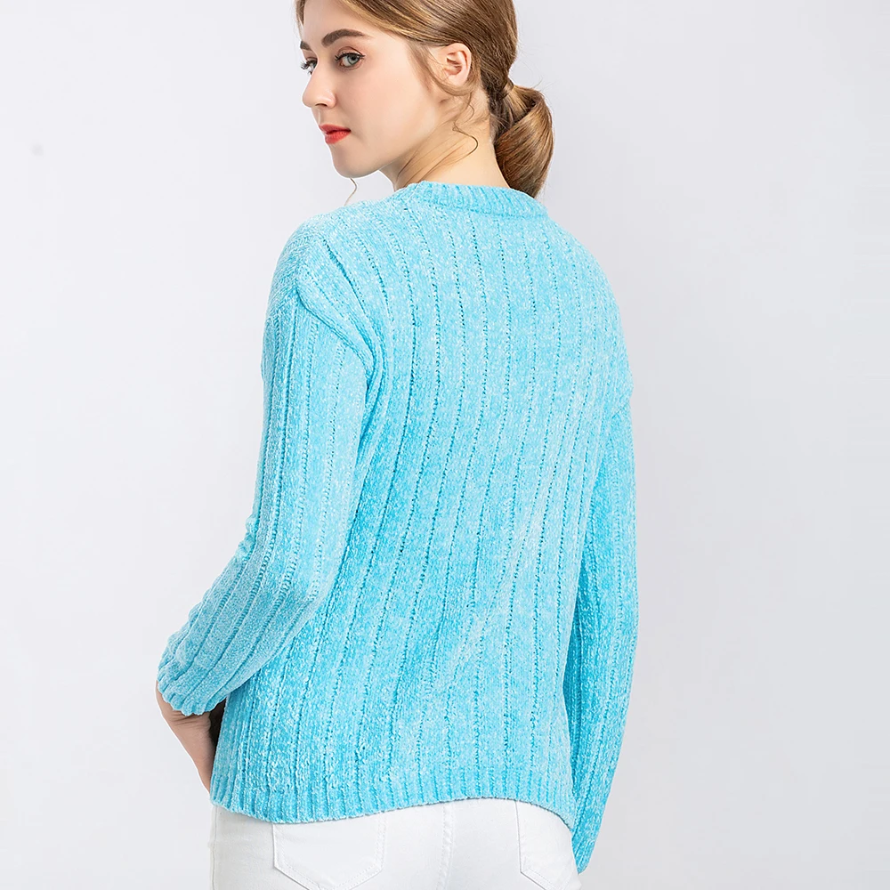 Женский трикотажный свитер повседневные женские топы теплая тонкая одежда из