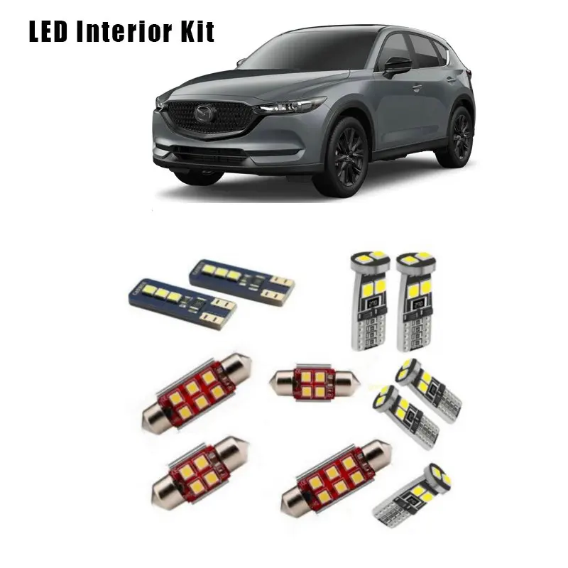 

For Mazda CX-3 CX-5 CX-7 CX-9 CX3 CX5 CX7 CX9 Vehicle Canbus LED Interior Dome Map Lights License Plate Light Car Accessories
