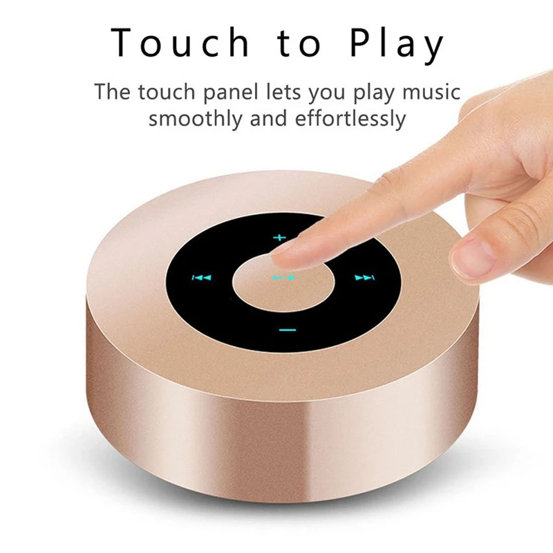 A8 Mini Wireless Bluetooth Speaker Portable Press Screen Stereo Subwoofer Mp3 Player With Microphone Tf Card Slot Aux-In | Электроника