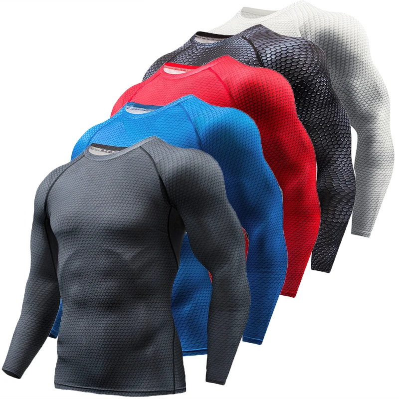 Мужская компрессионная футболка для фитнеса ММА бега | одежда