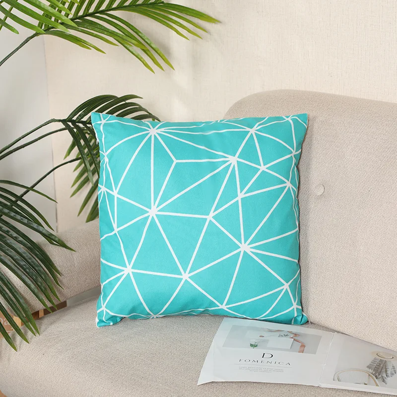 

Modern Blue Sofa Pillow Cushion Cover Wedding Party Home Decoration Wedding Pillows Cover Valentines Day Gifts Car Cushion