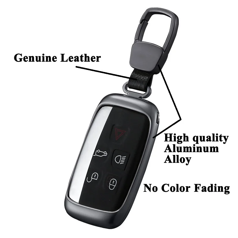 1pc SEEYULE Car Key Case Cover Aluminum Alloy Shell Protector Accessories for Land Rover Range Jaguar XE XF XJL F-TYPE | Автомобили и