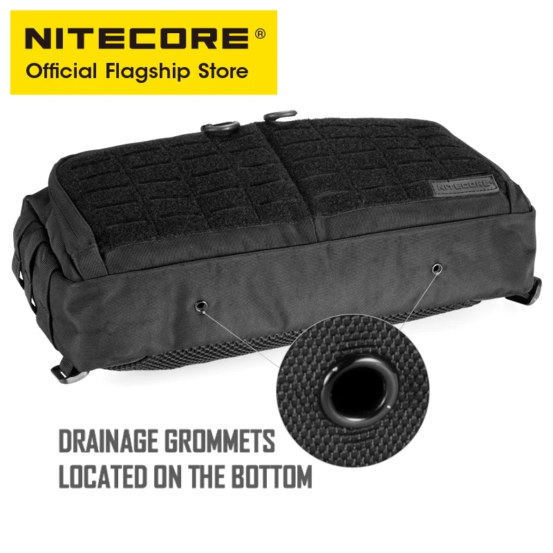 Туристическая Сумка NITECORE NEB20 6L черная Водонепроницаемая спортивная сумка на