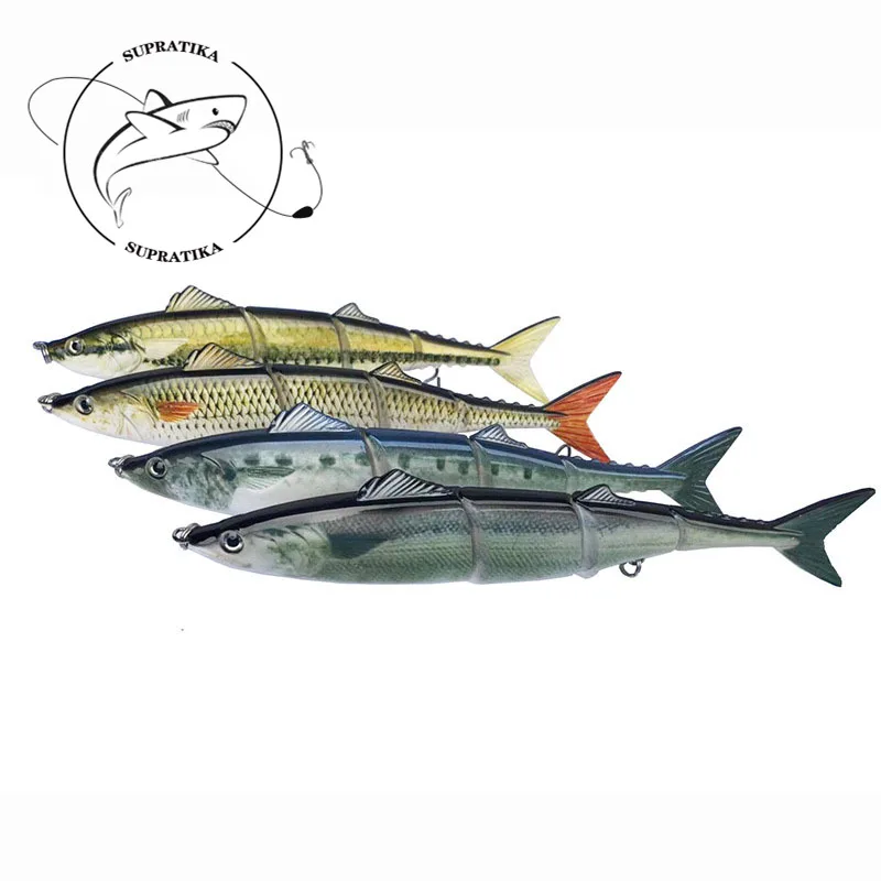 

Многосегментная приманка, искусственный воблер, пластиковые рыболовные приманки 205 мм/54,6 г, трехмерная искусственная приманка из 4 сегменто...