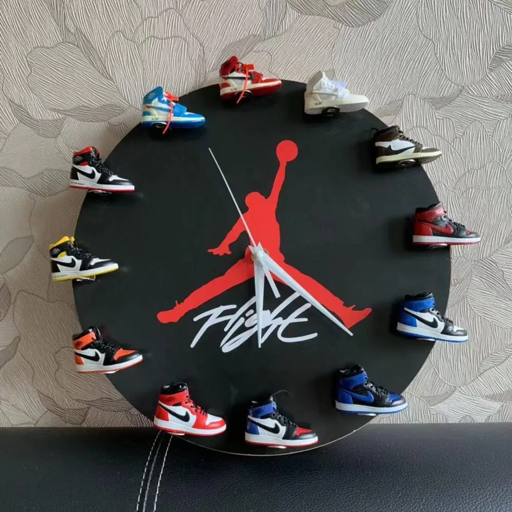 Дропшиппинг aj деревянные часы offwhite Chicago Unc NRG 1 3D мини-кроссовки спортивная обувь, кроссовки брелоки