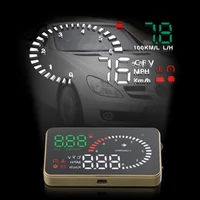 3 inch x6 ultra clear auto cars hud display with speed engine speed fuel consumption over speed alarm function