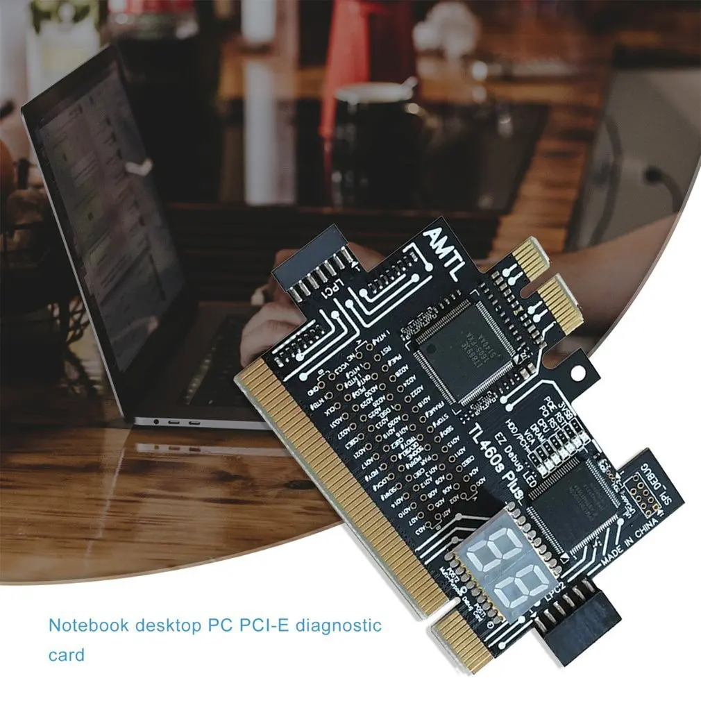 

Multifunction PC PCI-E Mini PCI-E LPC Motherboard TL-460S Diagnostic Tester Debug Analyzer Cards for Desktop Computer Notebook