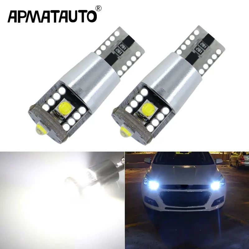 2x T10 194 светодиодный W5W 501 3SMD лампочка габаритные огни лампы для Chevrolet Cruze Aveo Captiva
