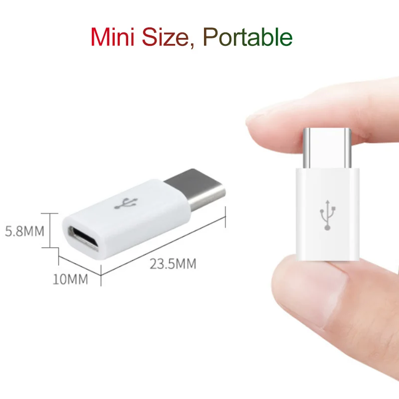 2 шт. Micro USB к Type C зарядный адаптер для Lenovo Z5 Z5S Z6 Pro S5 K520 K5 K10 Note USBC телефонный OTG