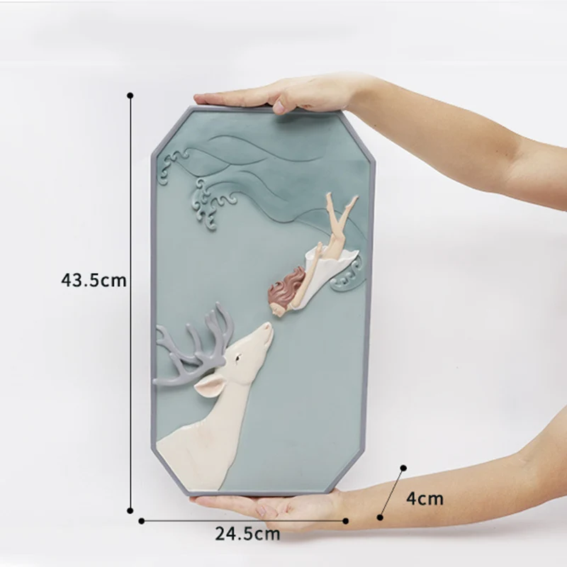 Roogo скандинавские сны Девушка настенное украшение для дома аксессуары 3D