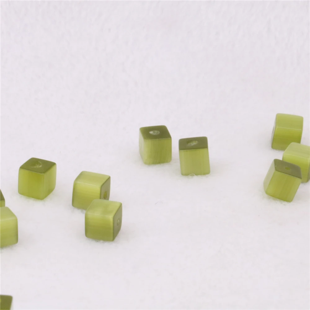 Акриловые бусины-разделители квадратной формы 6 мм незакрепленные бусины