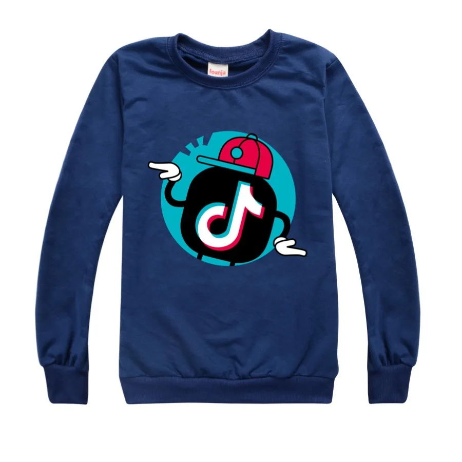 Детская одежда Tik Tok футболка для мальчиков девочек-подростков хлопковые топы
