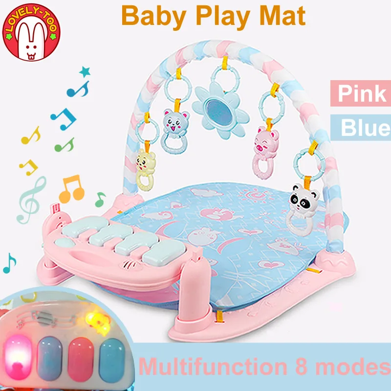 Детский игровой коврик детский развивающий головоломка с фортепианной