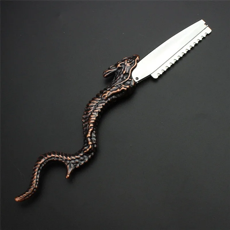 New Antique-fashioned manual hairdressing razor blade holder hair scraper replaceable Razor shave | Красота и здоровье