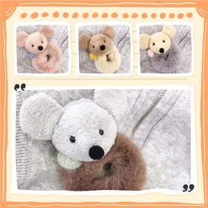 Резинки для волос женские, эластичные, с мультяшными мышами, Осенние