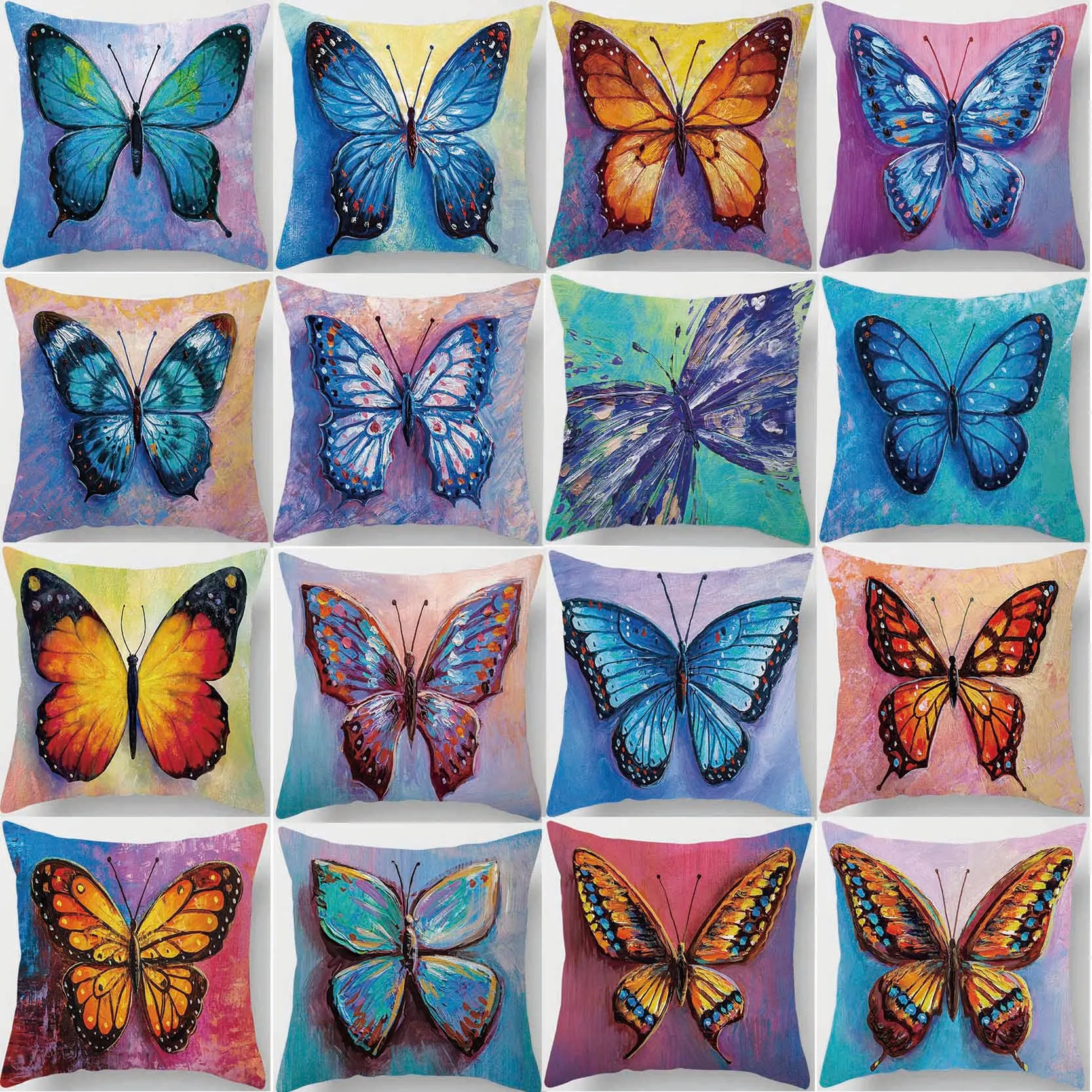 

Картина маслом Бабочка печать квадратная фотография чехол