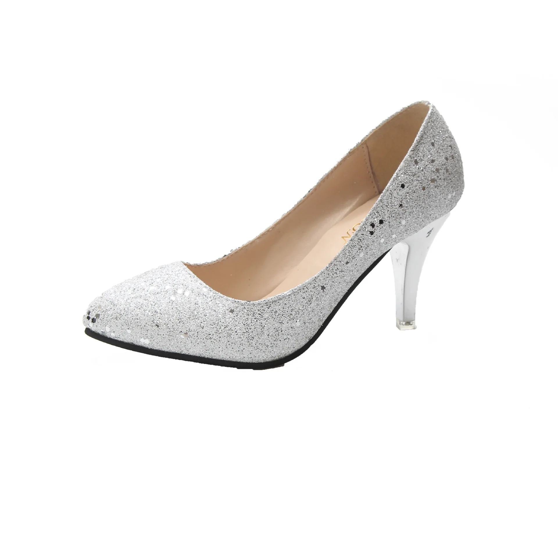 

2021 Spring And Summer New Series Pump Princess Women's Single Shoes Sequin Crystal High Heels Women's Comfortable stiletto Roun
