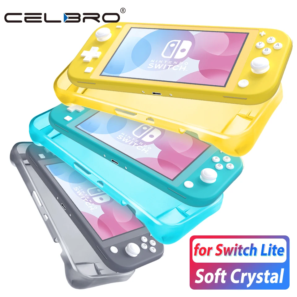 Мягкий чехол для Nintendo Switch Lite Цветной силиконовый NS Прозрачный бампер|Чехлы| |