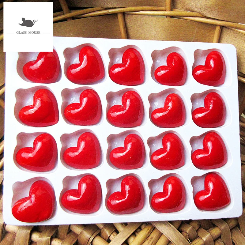 Новые декоративные статуэтки мини муранского цвета ручной работы из красного