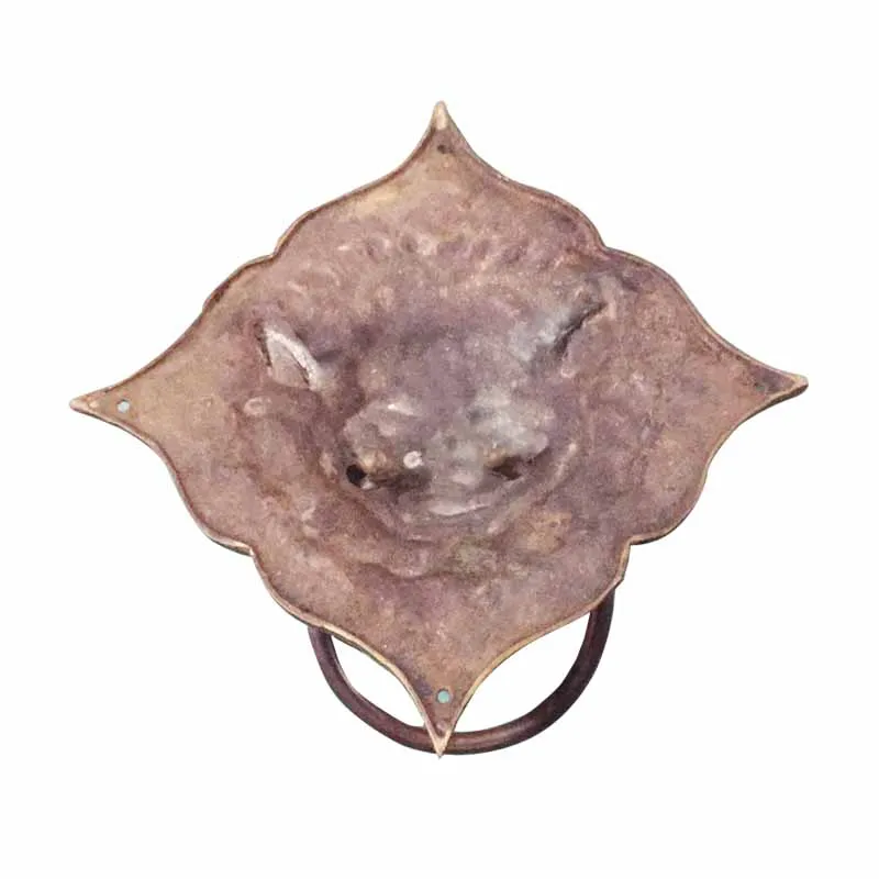 COTOM 1 шт. литой латунный дверной молоток с головой монстра винтажные дверные