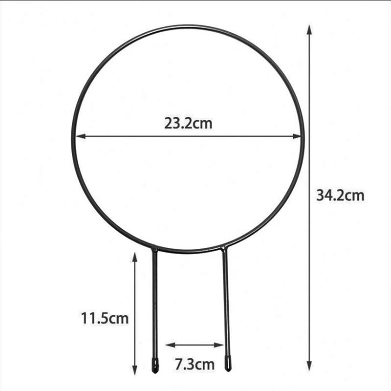 

Black Metal Garden Trellis For Climbing Plants Flower Vegetables Rose Rattan Round Shape Plant Holder 2021