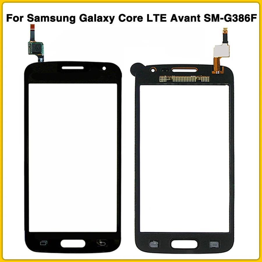 G386 сенсорный экран для samsung Galaxy Core LTE Avant SM-G386F G386 G386T DOUS сенсорный экран панель сенсор ЖК-дисплей Переднее стекло