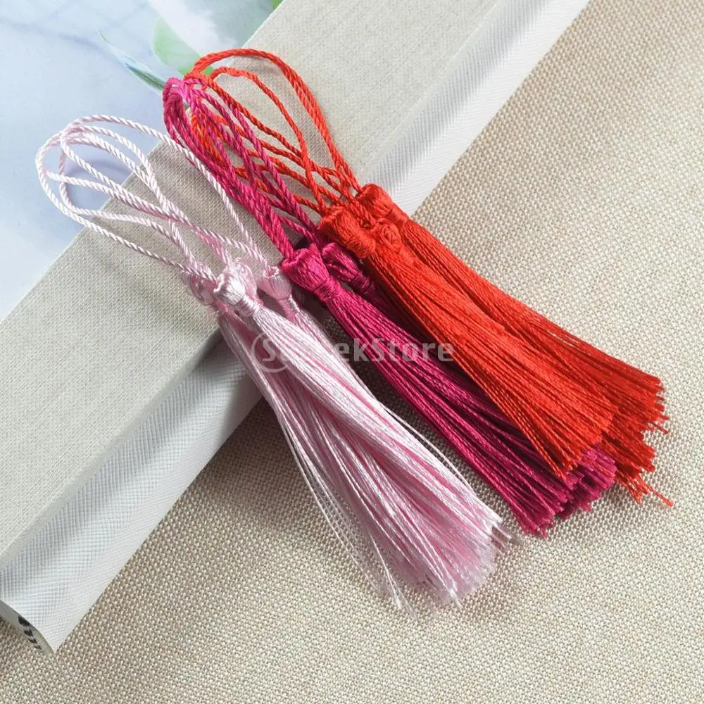 Закладка с кисточками 30 шт. Классический ассортимент петлями для шнура | Дом и сад