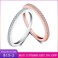 lbyzhan authentic 925 sterling silver simple ring for women silver rose gold color making fashion jewelry gift cmr025