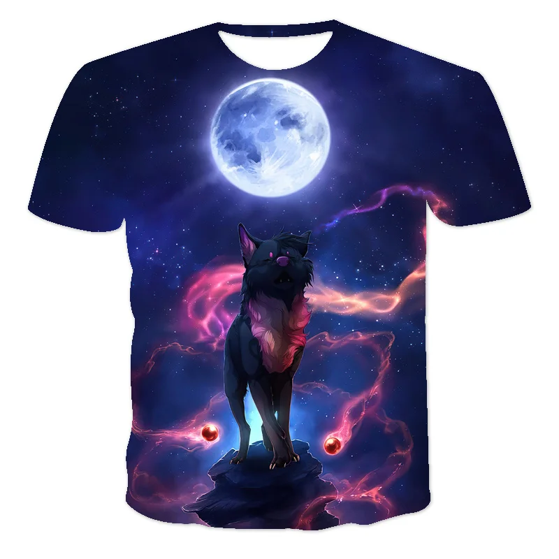 

Summer Fashion Beautiful Landscape 3D Printing Man And Woman Street Style Short Sleeve Oversized T-shirt Breathable O-Neck Tops