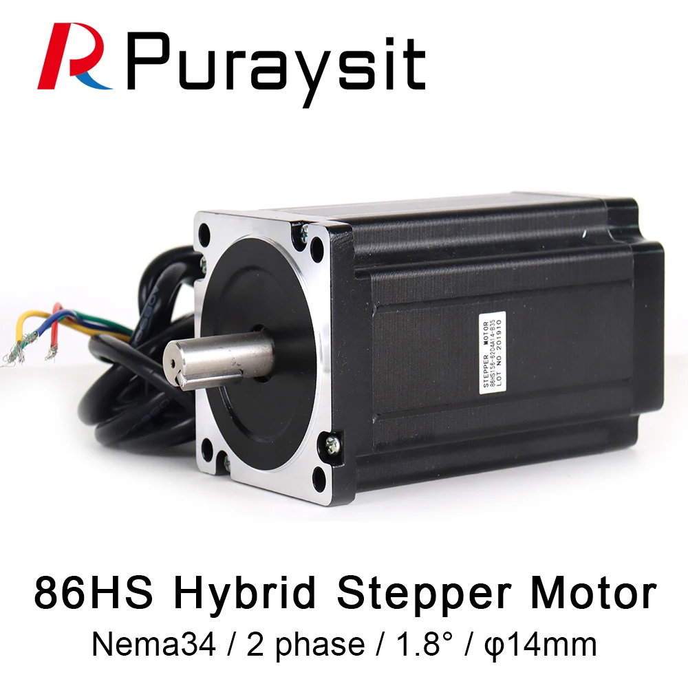 híbrido nema34 integrado fases 1.8 ° 3.6v 62a Motor de passo
