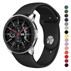 Ремешок силиконовый для Huawei wtach GT 22epro, браслет для Samsung Galaxy watch 4 classic Gear S3 frontier S2 Active 2, 20 мм22 мм