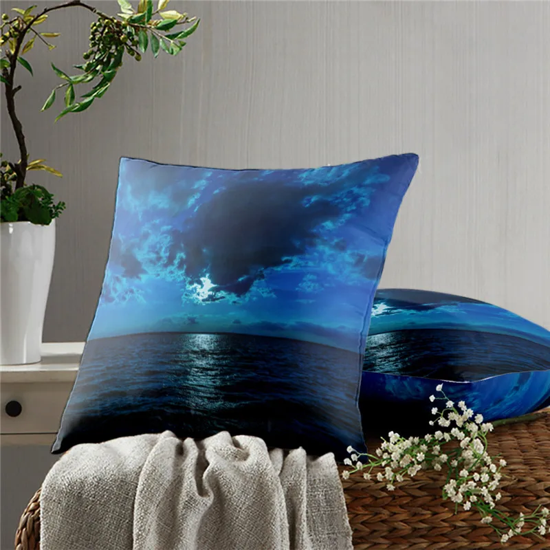 Маленькая подушка с мостом Крышка для диванных подушек наволочки модным принтом