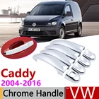 Для Volkswagen VW Caddy 2K 2004  2016 хромированная дверная ручка, аксессуары для автомобиля, наклейки, набор отделки 2005 2007 2009 2011 2013