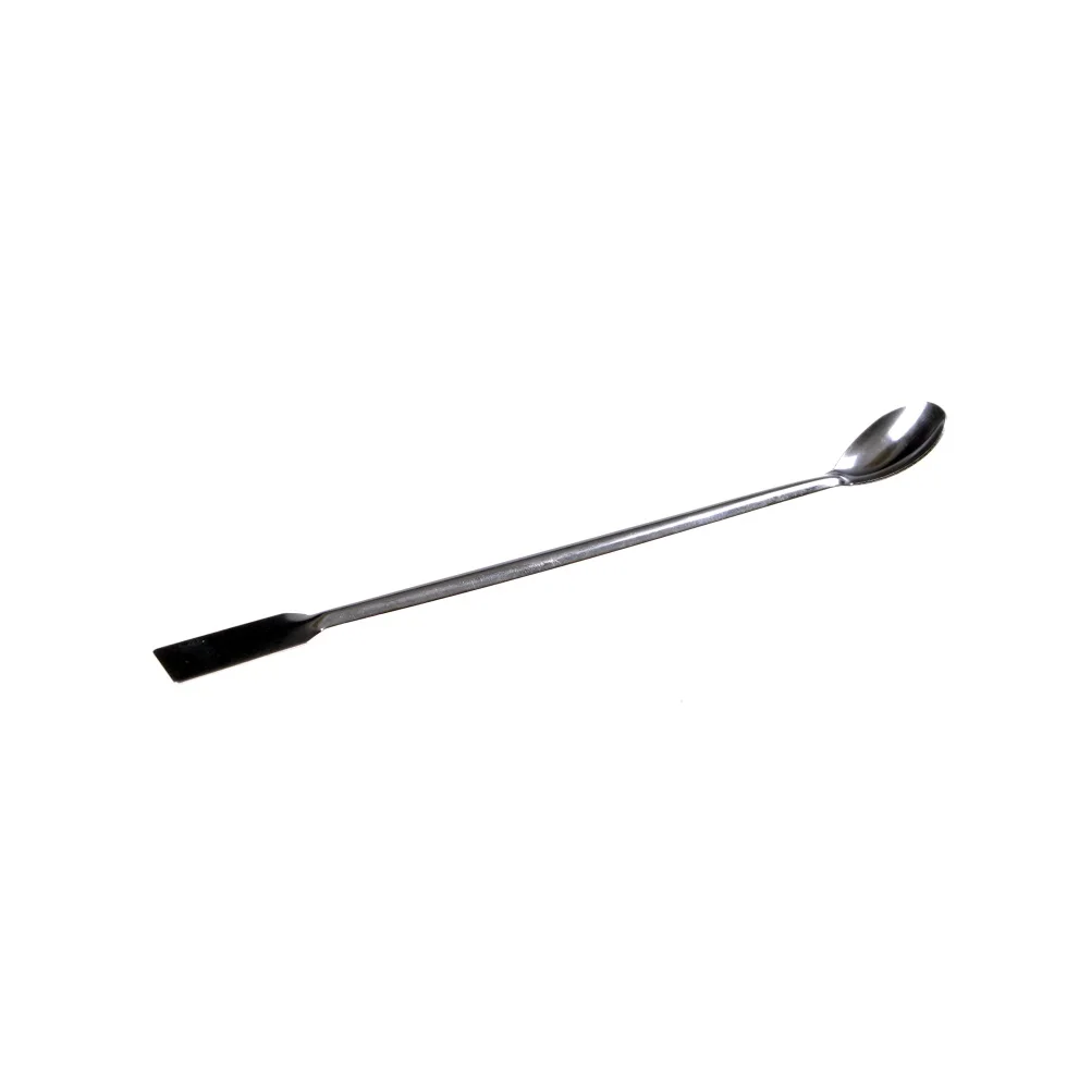 

1 Pc Horn Spoon With Spatula Stainless Steel Medicinal Ladle 200mm Home Household Handy Tools Laboratory Teaching Use