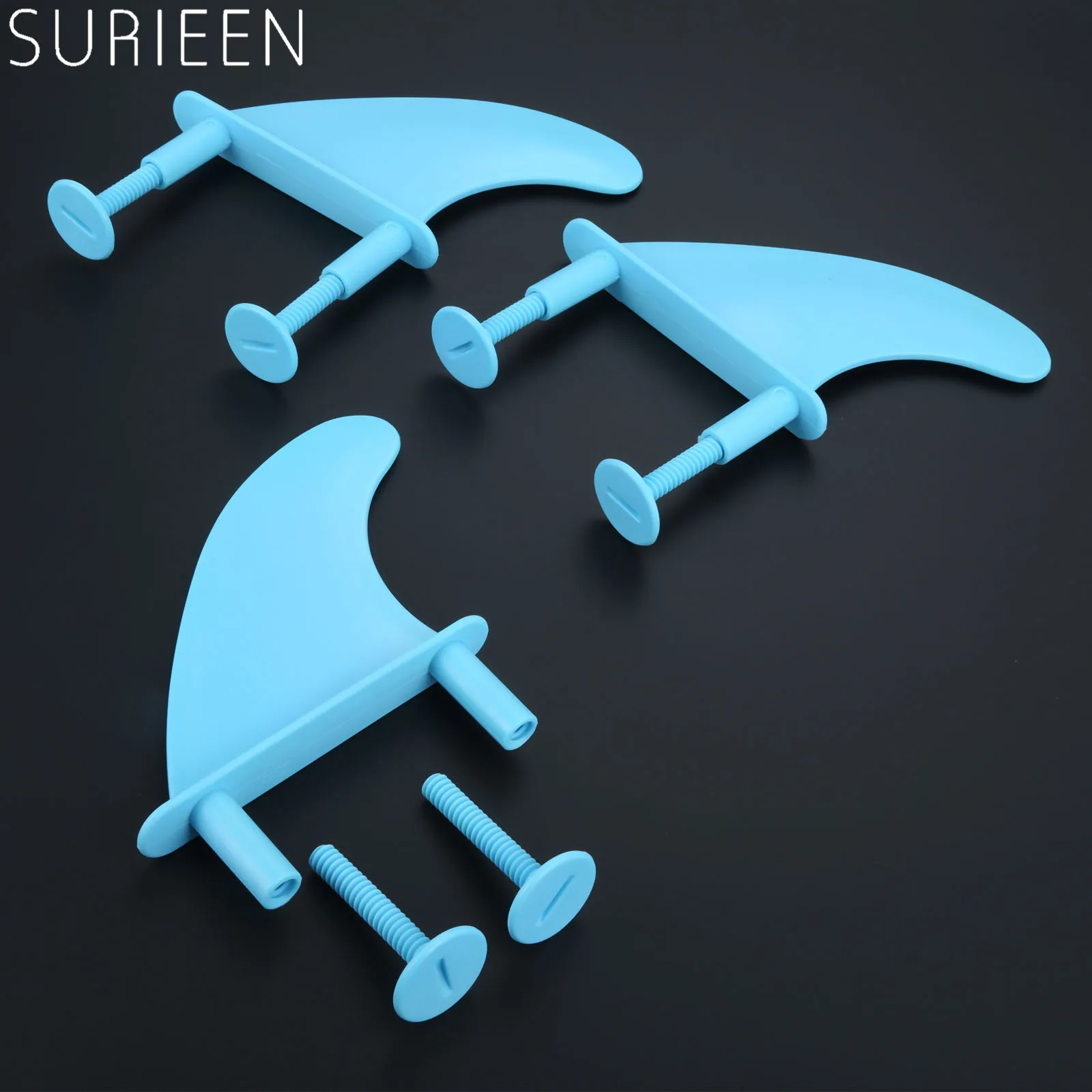 3 шт. Пластик с мягким верхом Плавник для серфинга производительность плавник